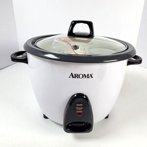 Aroma Rice Cooker Food Steamer ARC-360-NGP White 20-Cup Cooked Capacity‎ New
